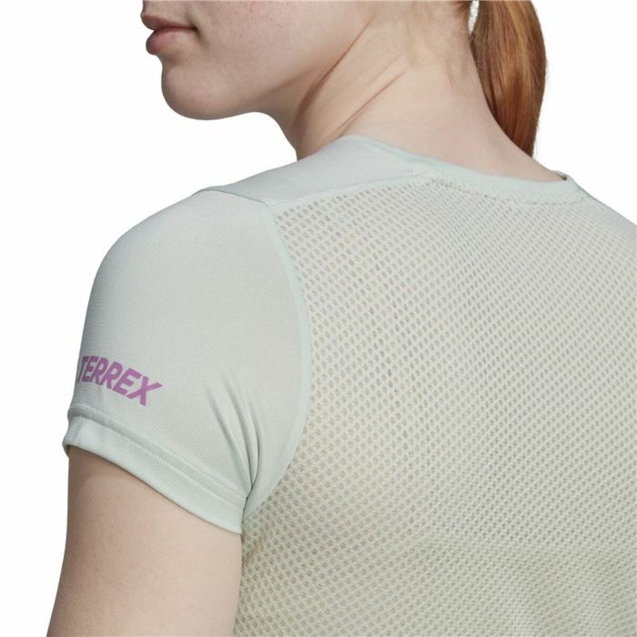 Camiseta de Manga Corta Mujer Adidas Agravic Blanco Cálido 3