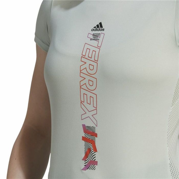 Camiseta de Manga Corta Mujer Adidas Agravic Blanco Cálido 2