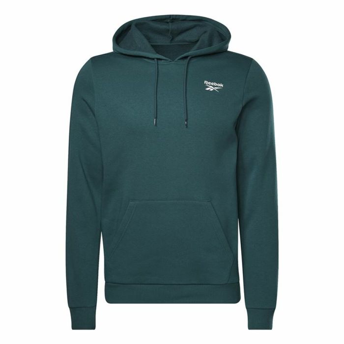 Sudadera con Capucha Hombre Reebok Identity Fleece Verde 0 Sudadera con Capucha Hombre Reebok Identity Fleece Verde 0
