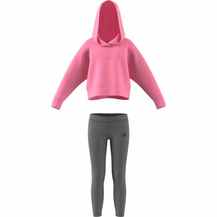 Conjunto Deportivo para Niños Adidas Fleece Rosa claro