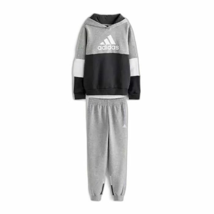 Conjunto Deportivo para Niños Adidas Colourblock Fleece Gris