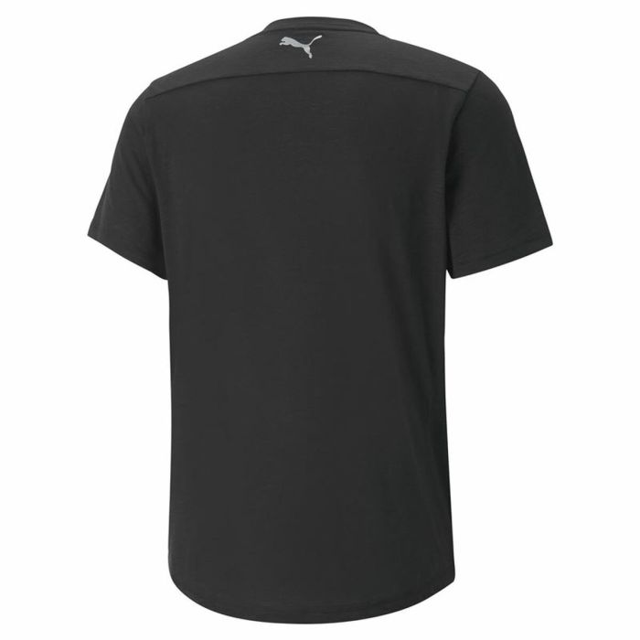 Camiseta de Manga Corta Hombre Puma Performance Logo Negro 2