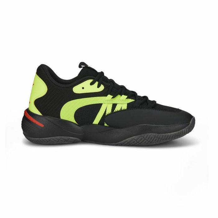 Zapatillas de Baloncesto para Adultos Puma Court Rider 2.0 Glow Stick Amarillo Negro 3