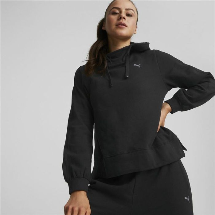 Sudadera con Capucha Mujer Puma Negro 3