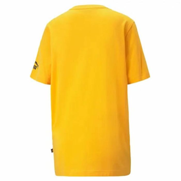 Camiseta de Manga Corta Hombre Puma Essential Logo Repeat Graphic Amarillo 1