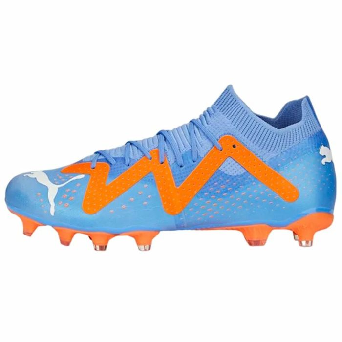 Botas de Fútbol para Adultos Puma Future Match Fg/Ag Glimmer Azul Naranja Mujer 3