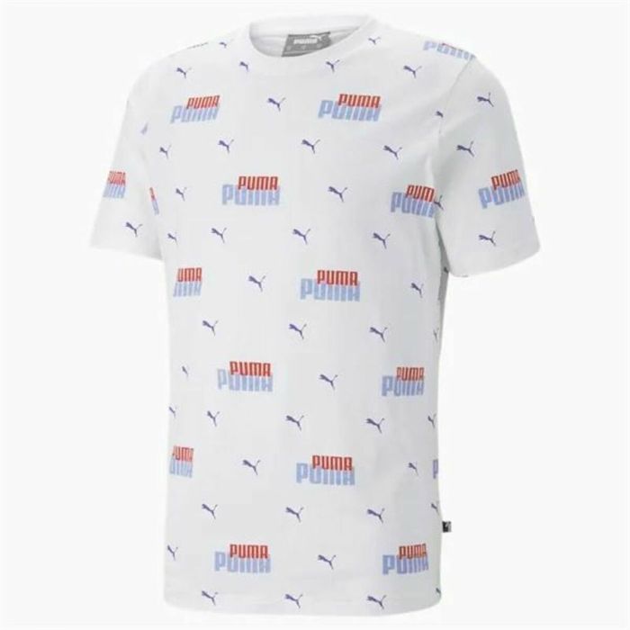 Camiseta de Manga Corta Hombre Puma Ess+ Logo Power Blanco