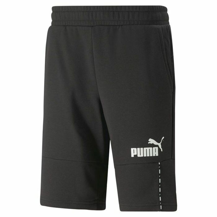 Pantalón Corto Deportivo Puma Essentials Block Tape Negro