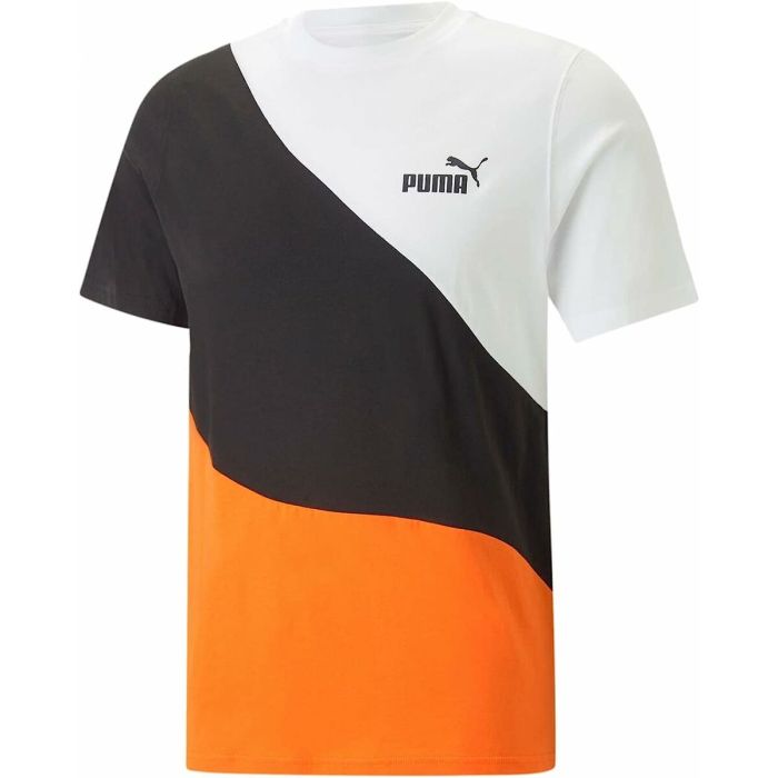 Camiseta Puma Power Cat Naranja Oscuro Hombre 3