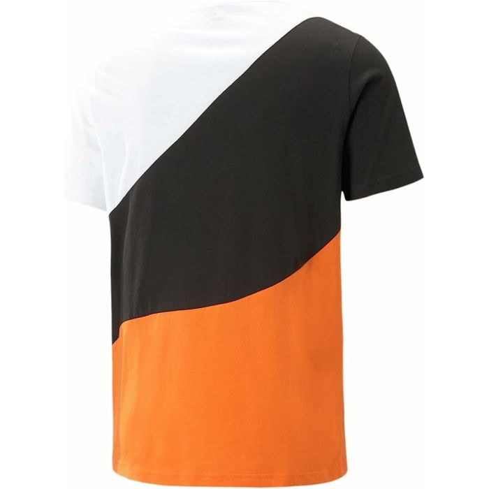 Camiseta Puma Power Cat Naranja Oscuro Hombre 2