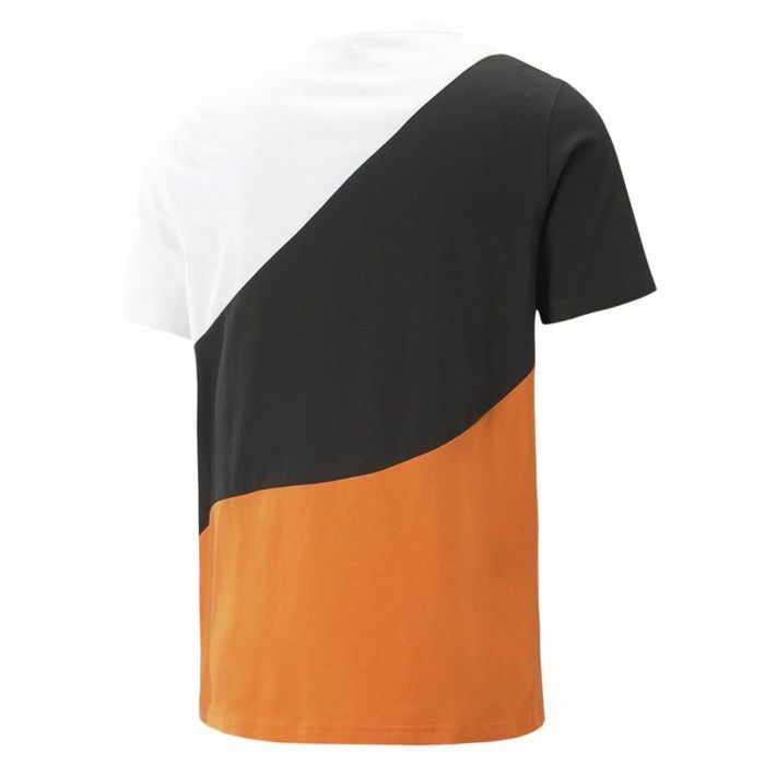 Camiseta Puma Power Cat Naranja Oscuro Hombre 1