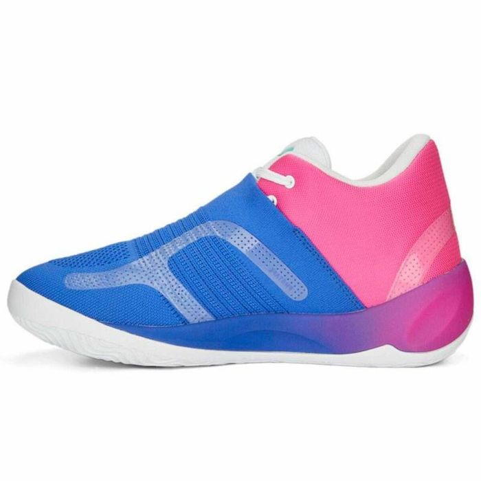 Zapatillas de Baloncesto para Adultos Puma Rise Rosa Azul 4