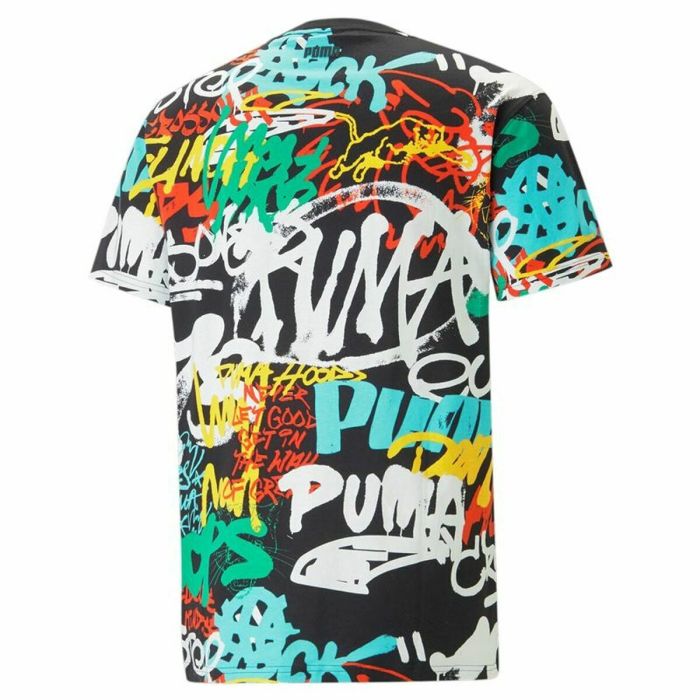 Camiseta de Manga Corta Hombre Puma Graffiti Negro 5