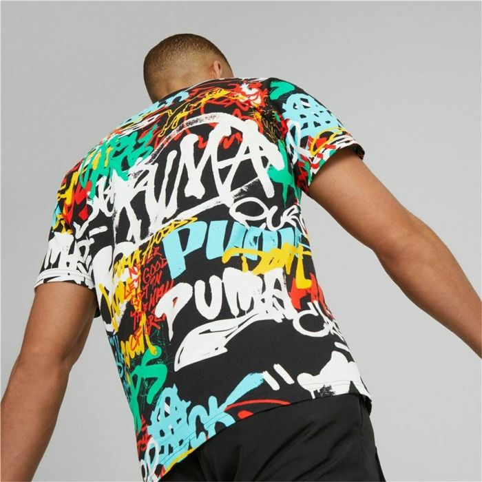 Camiseta de Manga Corta Hombre Puma Graffiti Negro 3