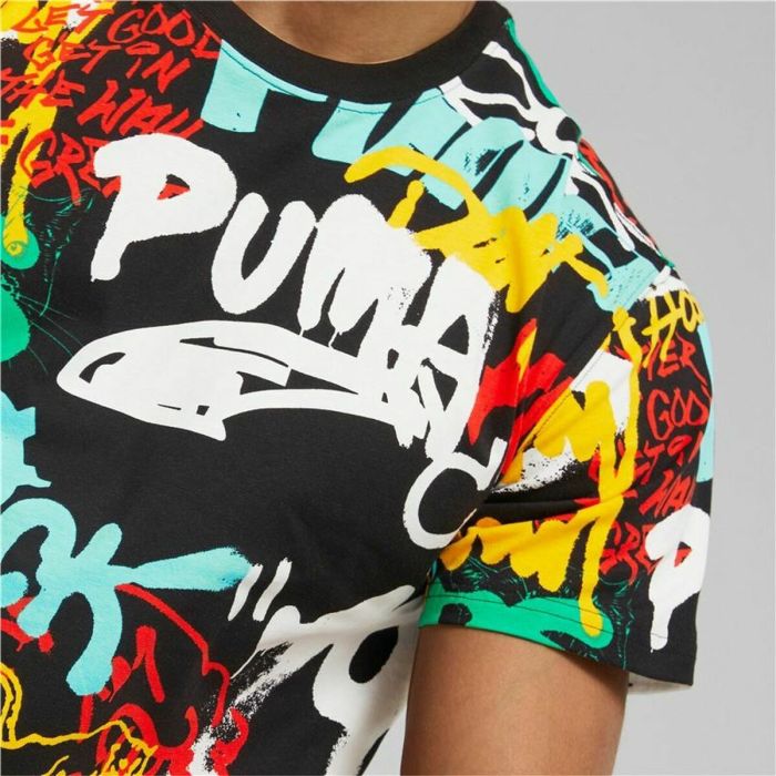 Camiseta de Manga Corta Hombre Puma Graffiti Negro 2