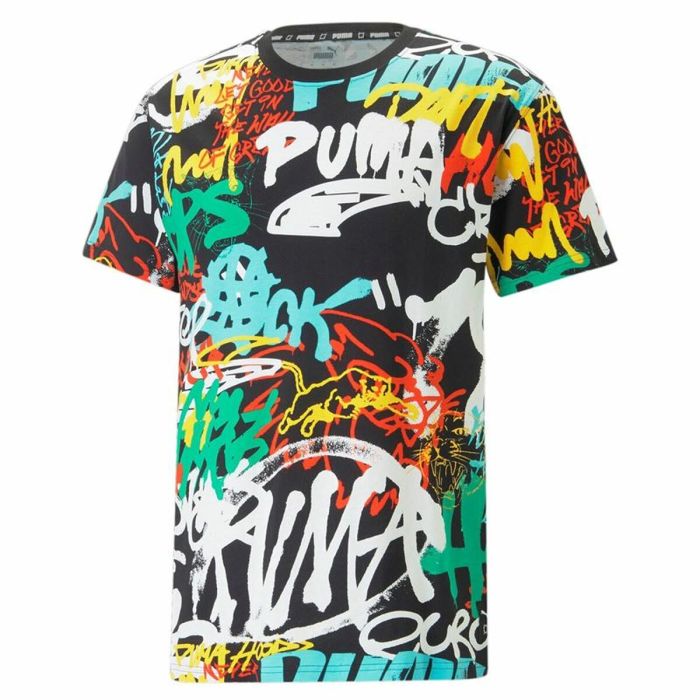 Camiseta manga corta hombre Grafity III negro