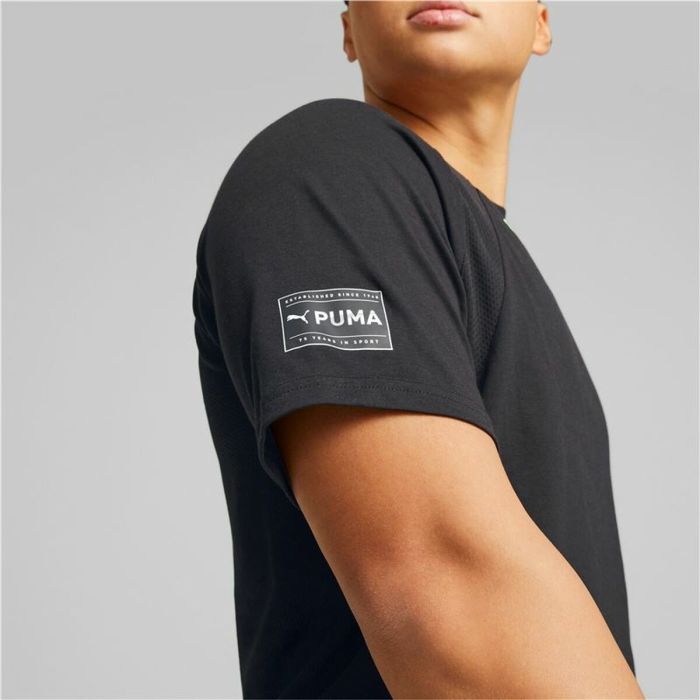 Camiseta de Manga Corta Hombre Puma Ultrabreathe Triblend Negro 3