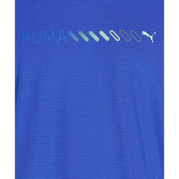 Camiseta de Manga Corta Hombre Puma Run Favorite Logo Azul 4