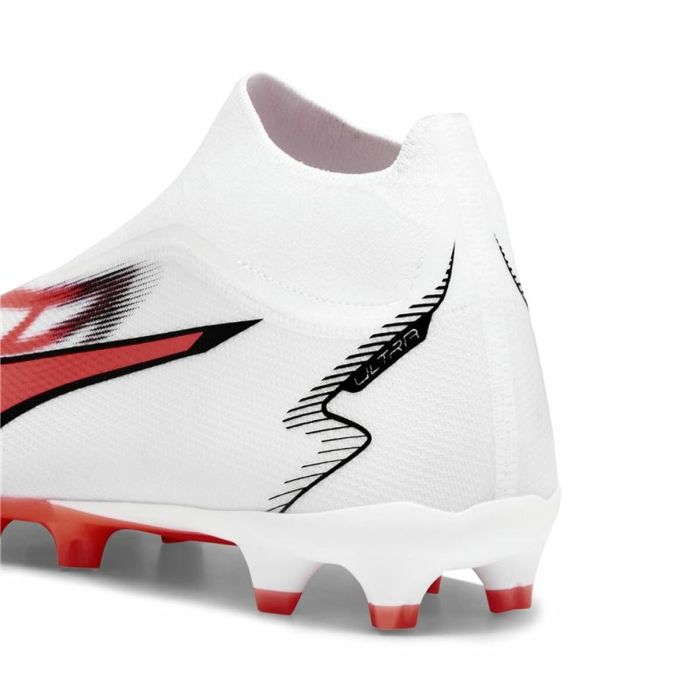 Botas de Fútbol para Adultos Puma Ultra Match+ Ll Fg/A  Blanco Rojo 1