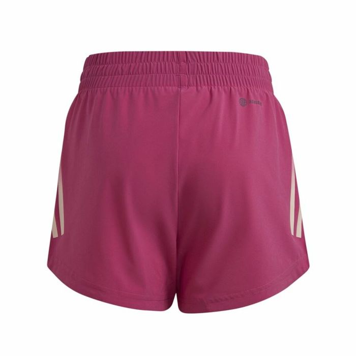 Pantalones Cortos Deportivos para Niños Adidas 3 Stripes Rosa oscuro 4