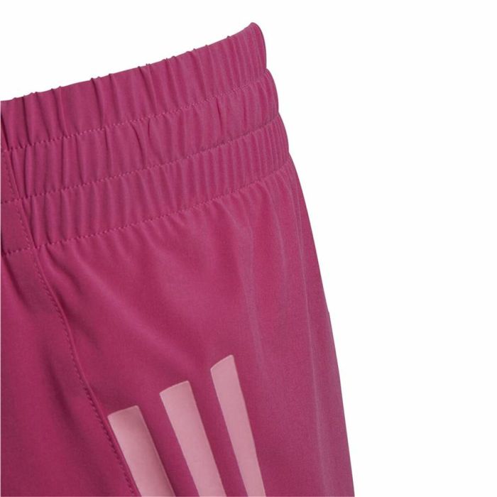 Pantalones Cortos Deportivos para Niños Adidas 3 Stripes Rosa oscuro 1