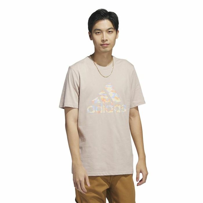 Camiseta de Manga Corta Hombre Adidas Beige Camuflaje 6