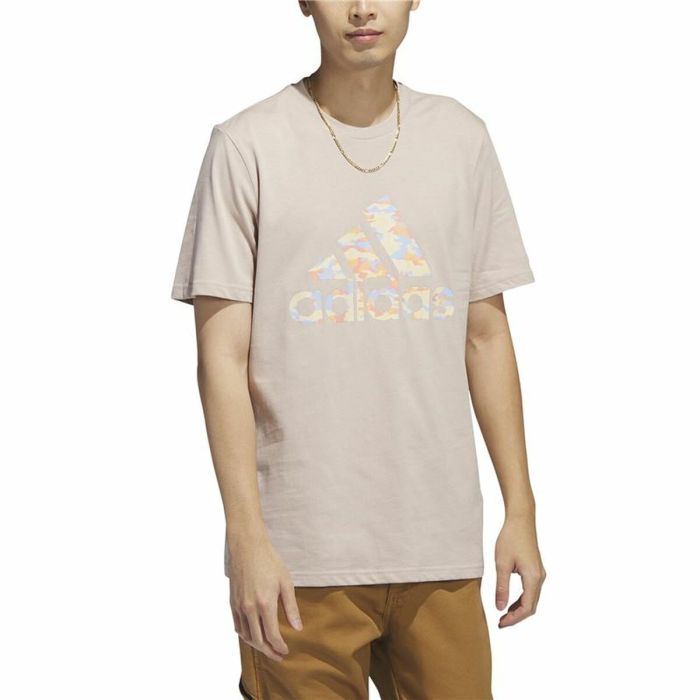 Camiseta de Manga Corta Hombre Adidas Beige Camuflaje 5