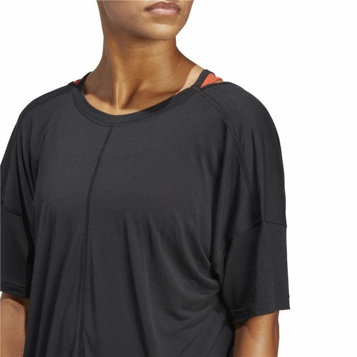 Camiseta de Manga Corta Mujer Adidas Studio Oversized Negro 3