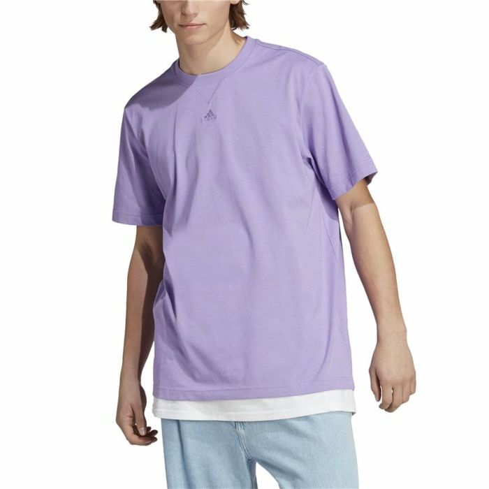 Camiseta de Manga Corta Hombre Adidas All Szn Morado 6