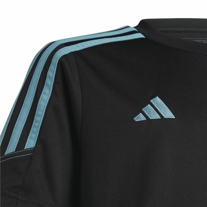 Camiseta de Manga Corta Infantil Adidas Tiro 23 Negro 3