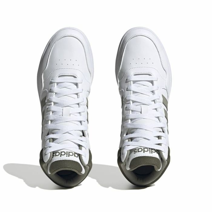 Zapatillas de Baloncesto para Adultos Adidas Hoops 3.0 Mid Blanco 3