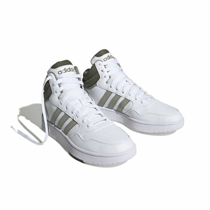 Zapatillas de Baloncesto para Adultos Adidas Hoops 3.0 Mid Blanco 2