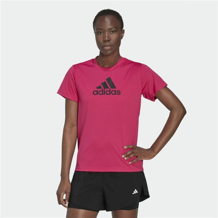 Camiseta de Manga Corta Mujer Adidas Designed 2 Move Logo Fucsia 5