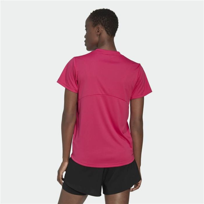 Camiseta de Manga Corta Mujer Adidas Designed 2 Move Logo Fucsia 4