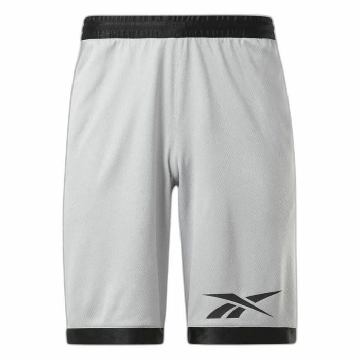 Pantalones Cortos de Baloncesto para Hombre Reebok Gris