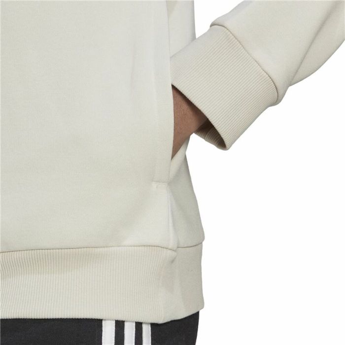 Sudadera con Capucha Mujer Adidas Essentials Logo Fleece Blanco 1