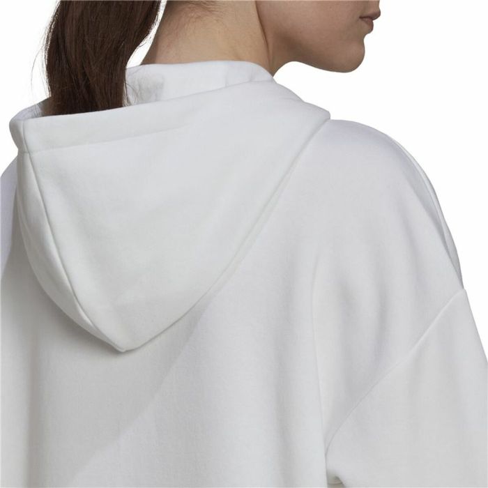 Sudadera con Capucha Mujer Adidas Essentials Fleece Blanco 1