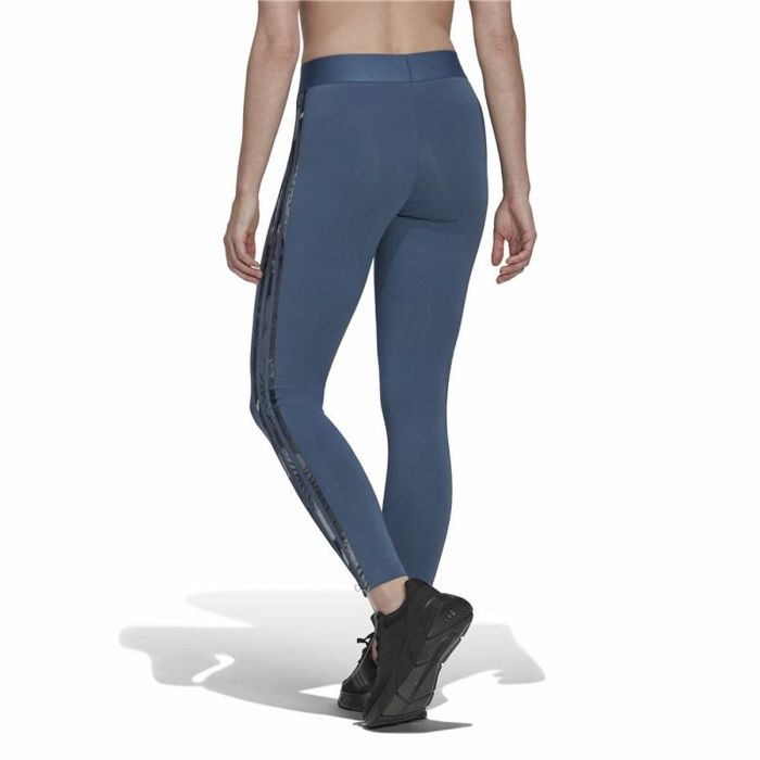 Mallas Deportivas de Mujer Adidas Loungewear Essentials 3 Stripes Azul 4