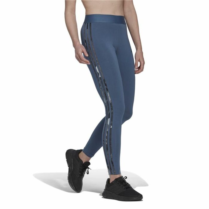 Mallas Deportivas de Mujer Adidas Loungewear Essentials 3 Stripes Azul 3