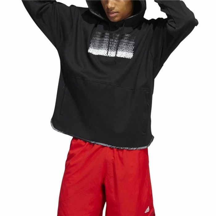 Sudadera con Capucha Hombre Adidas Donovan Mitchell Inno Negro 5