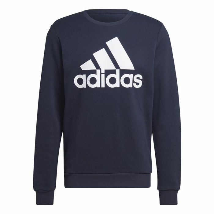 Sudadera sin Capucha Hombre Adidas Essentials Big Logo Azul marino Azul oscuro 5