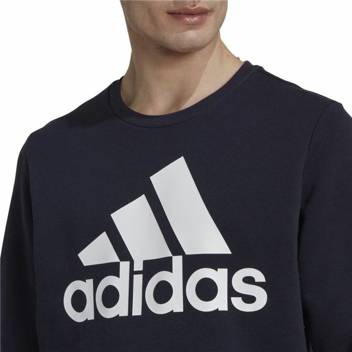 Sudadera sin Capucha Hombre Adidas Essentials Big Logo Azul marino Azul oscuro 2