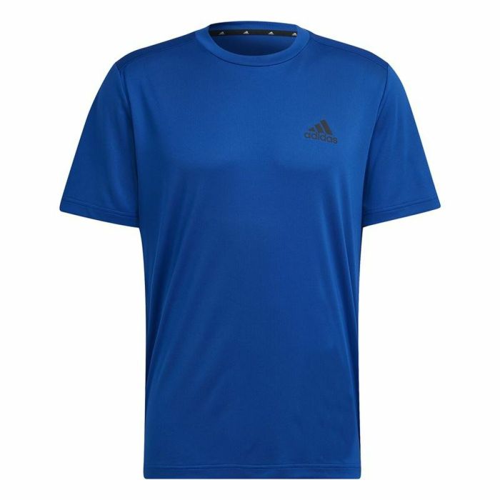 Camiseta de Manga Corta Hombre Aeroready Designed To Move Adidas Azul