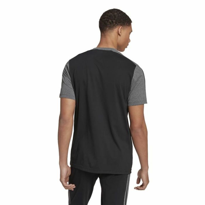 Camiseta de Manga Corta Hombre Adidas Essentials Melange Negro 4