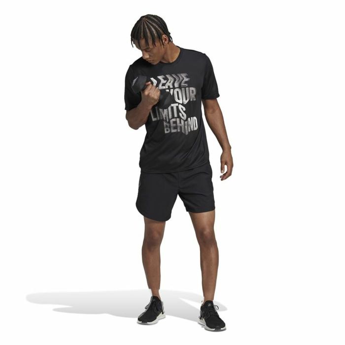 Pantalones Cortos Deportivos para Hombre Adidas Hiit Movement  Negro 7" 3