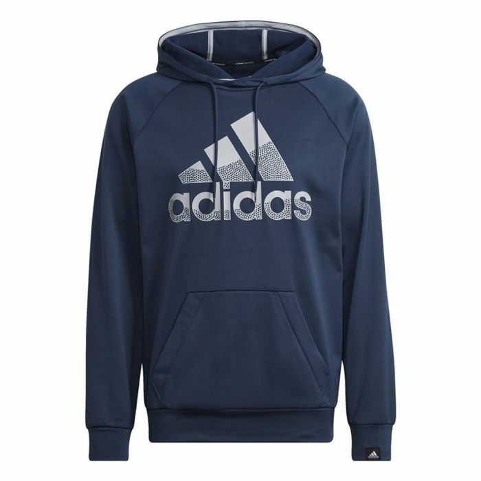 Sudadera con Capucha Hombre Adidas Game and Go Big Logo Azul