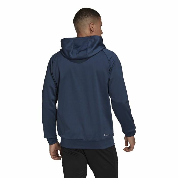 Sudadera con Capucha Hombre Adidas Game and Go Big Logo Azul 4