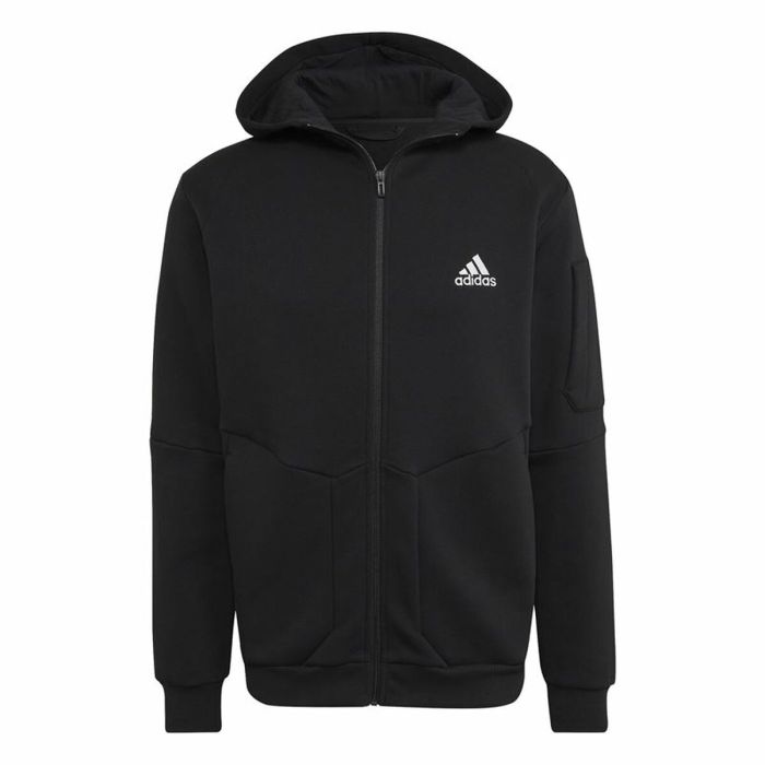 Sudadera con Capucha Hombre Adidas Essentials For Gameday Negro