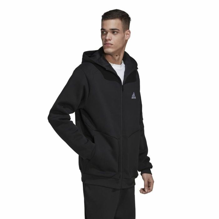 Sudadera con Capucha Hombre Adidas Essentials For Gameday Negro 3