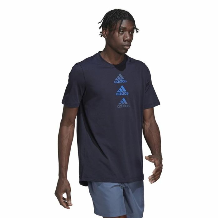 Camiseta de Manga Corta Hombre Adidas Designed To Move Logo 3